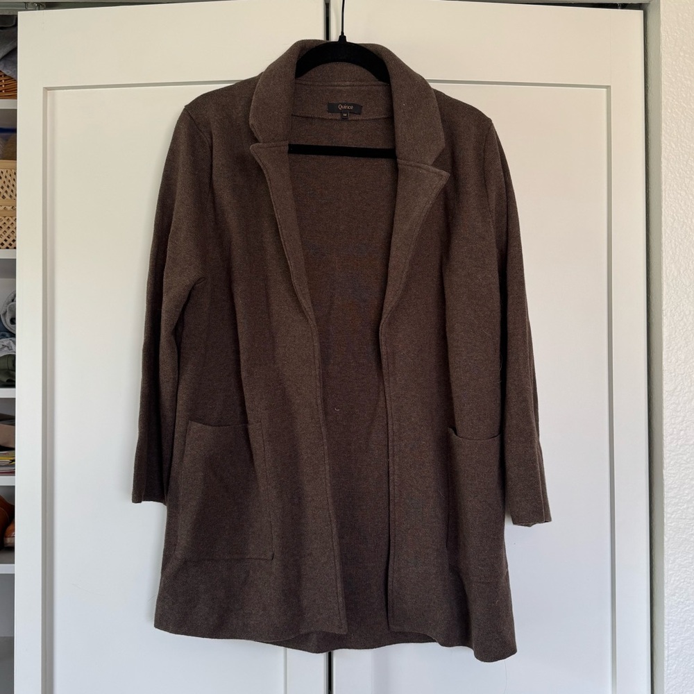 Quince knit blazer